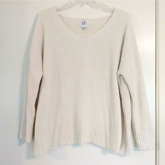 Another One Cream Wool Blend Chenille Sweater - Picture 5 of 7